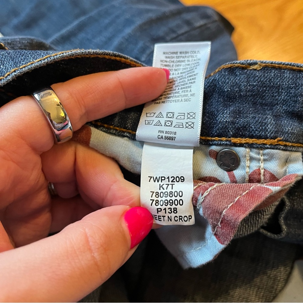 Lucky brand sweet’n crop jeans size 6 / 28 - Picture 7 of 8